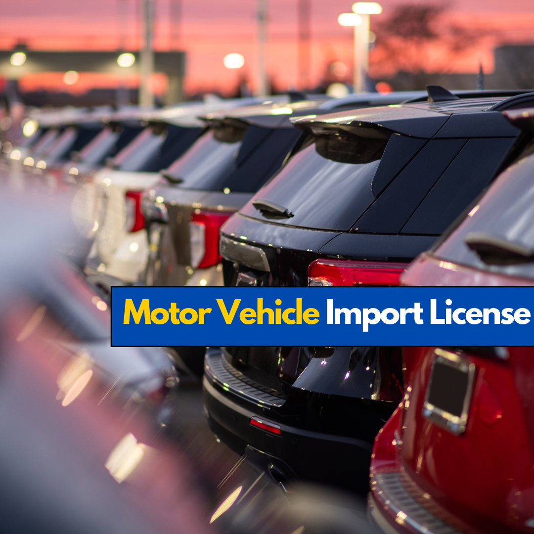 Motor Vehicle Import License